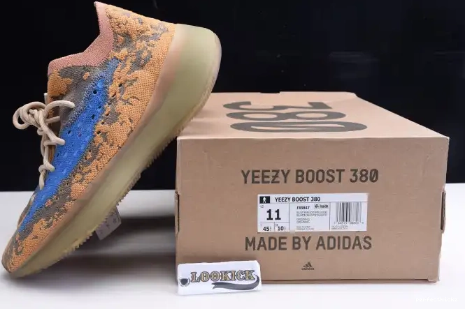 BLUE YEEZY ADIDAS REFLECTIVE 380 BOOST OAT FX9847 0531